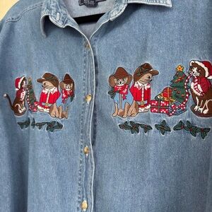 Vintage Christmas Cat Shirt